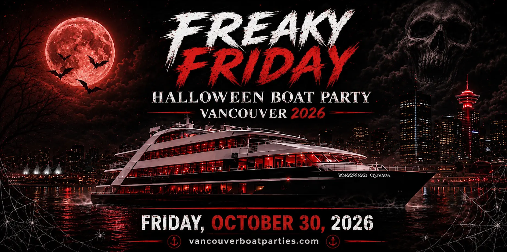 Freaky Friday Halloween Boat Party Vancouver 2026