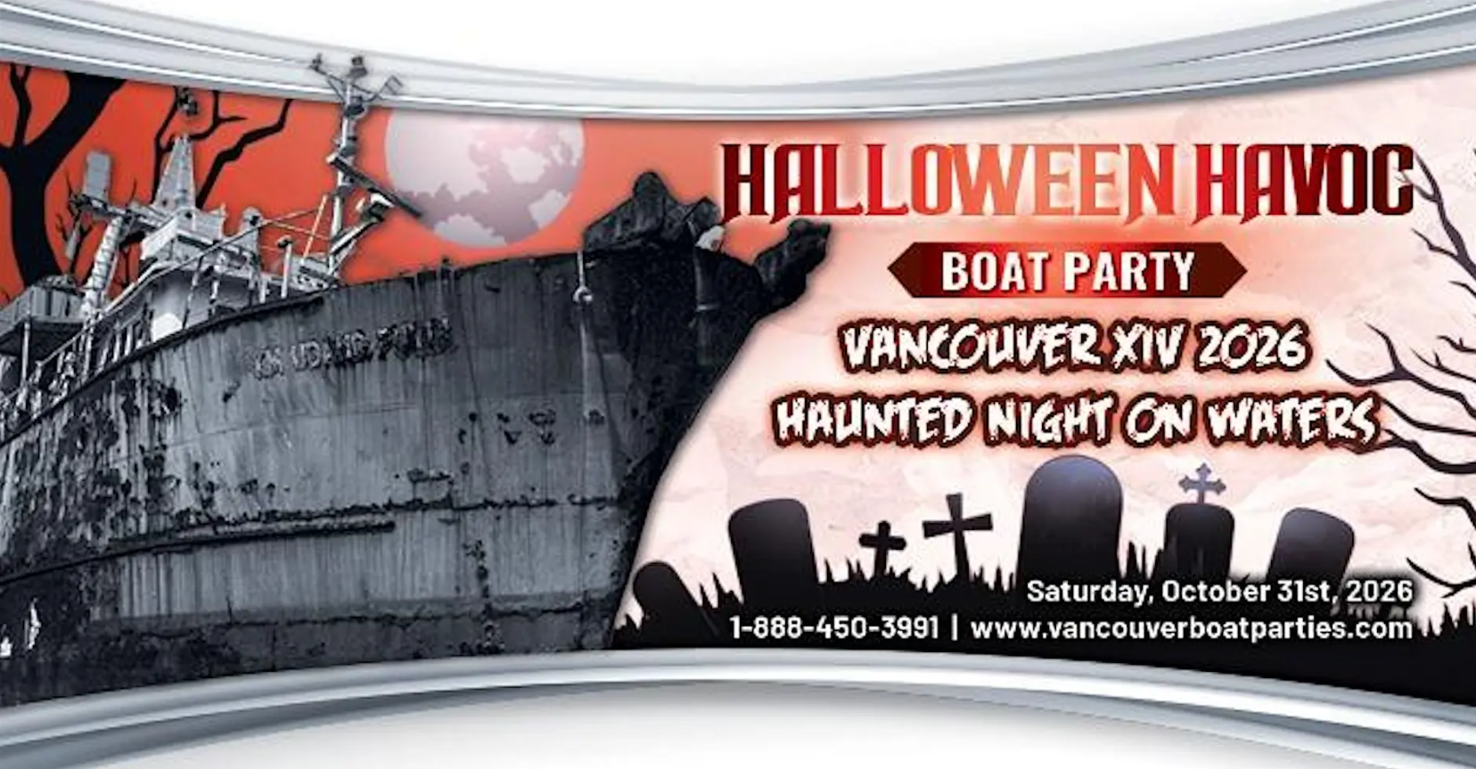 Halloween Havoc Boat Party Vancouver 2026